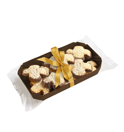 Mandelbiskuits Colomba mit Schokolade